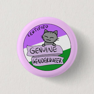 Genuine Genderqueer Button