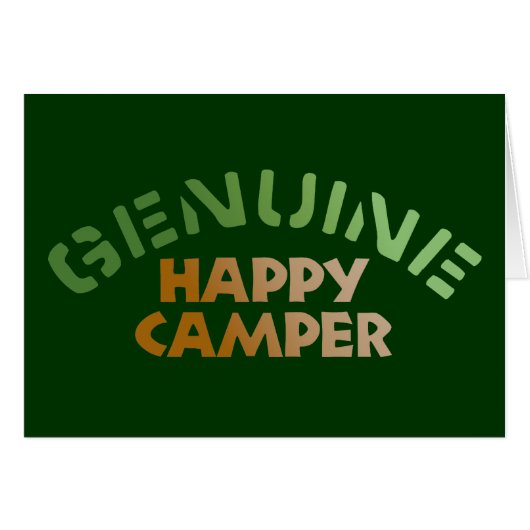Genuine Happy Camper Cards (Front Horizontal)