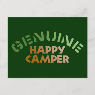 Genuine Happy Camper Postcard
