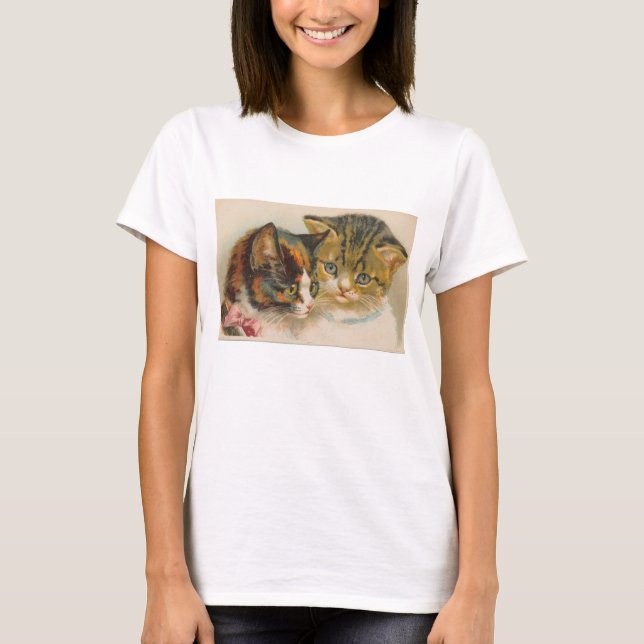 Genuine Helena Maguire Kittens (not AI) T-Shirt (Front)