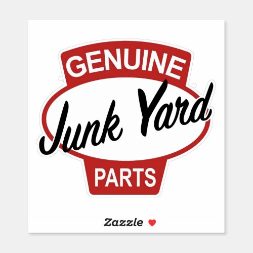 Genuine Junk Yard Parts Sticker