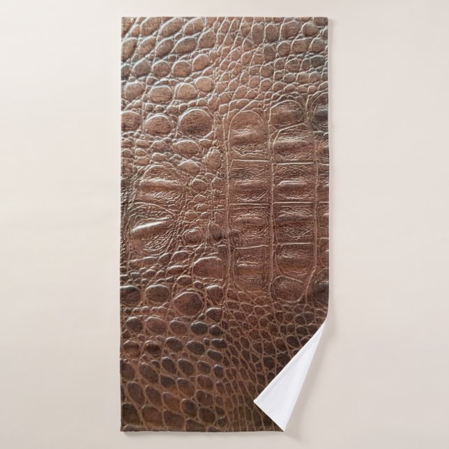 Genuine leather texture backgroundr close-up, embo bath towel (Bath Towel)