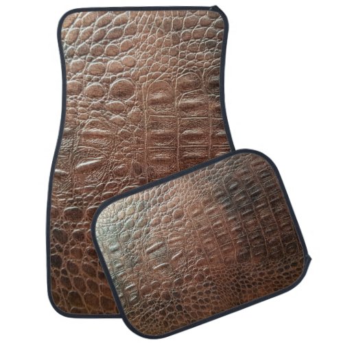 Genuine leather texture backgroundr close_up embo car floor mat