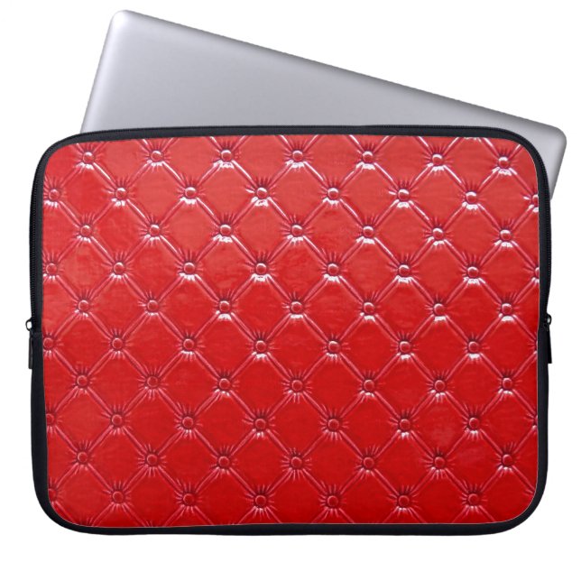 Genuine Leather Upholstery: Versatile Decor Laptop Sleeve (Front)