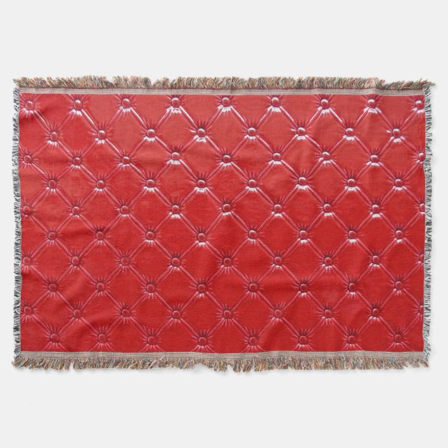 Genuine Leather Upholstery: Versatile Decor Throw Blanket (Front)