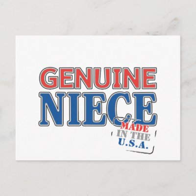 Genuine Niece Postcard