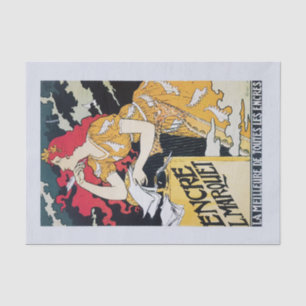 Genuine (not AI) Art Nouveau Advertisement Poster Tissue Paper