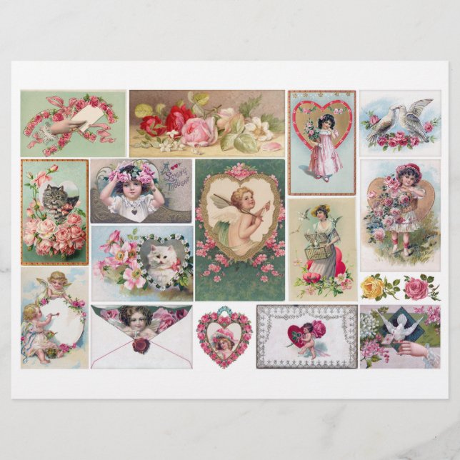 Genuine (not AI) Victorian Era Valentines (Front)