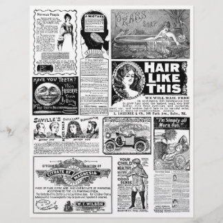 Genuine (not AI) Vintage Quack Newspaper Ads