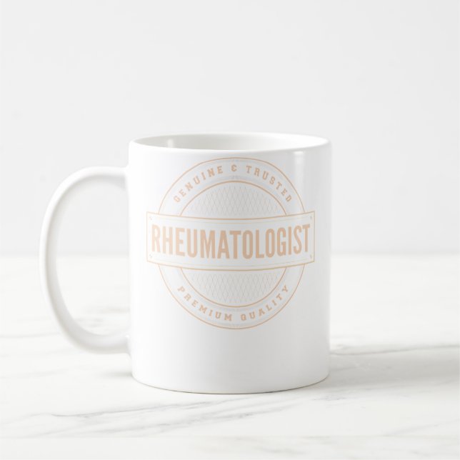 Genuine  Trusted Rheumatologist Doctor Apparel Coffee Mug (Left)