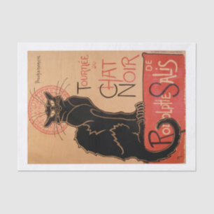 Genuine Vintage (not AI) Chat Noir Poster Tissue Paper
