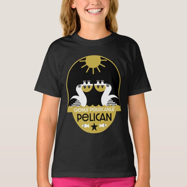Genus Pelecanus Bird Art    T-Shirt (Front)