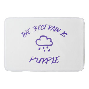 GenX The Best Rain is Purple  Bath Mat