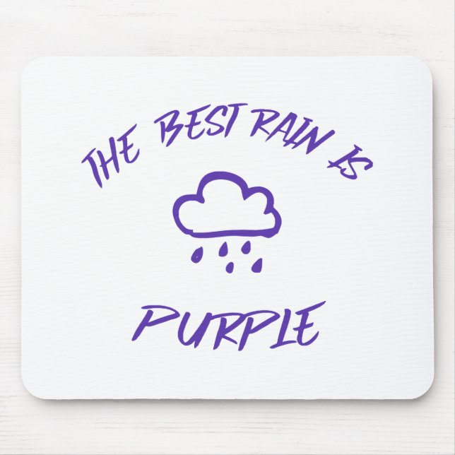 GenX The Best Rain is Purple  Mouse Pad (Front)