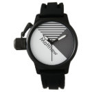 Geo Abstract Minimal Black White Stripes Name Watch Geo Abstract Minimal Black White Stripes Name Watch