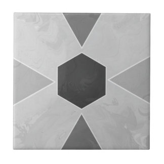Geo Abstract Pastel Marble Gray Ceramic Tile