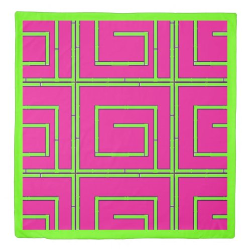 Geo Bamboo Maze Hot Pink    