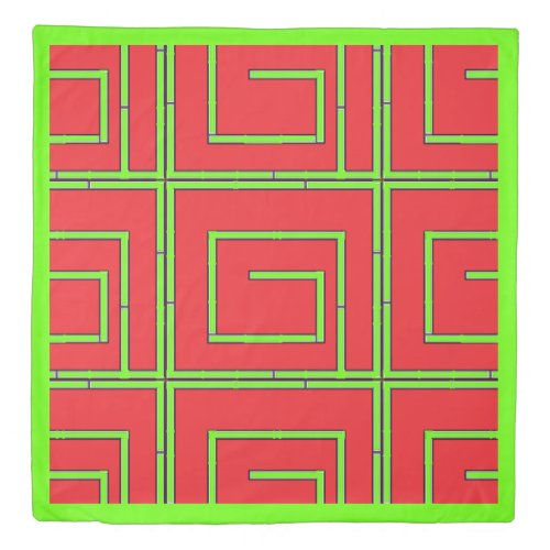 Geo Bamboo Maze Red  