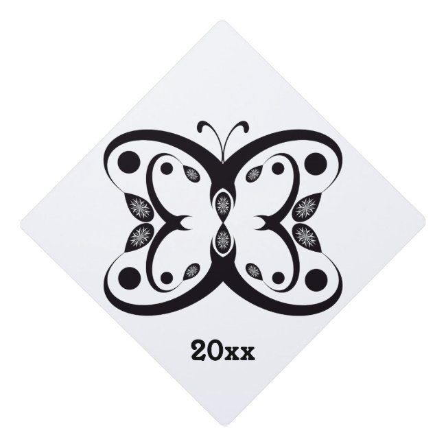 Geo Butterfly Graduation Cap Topper