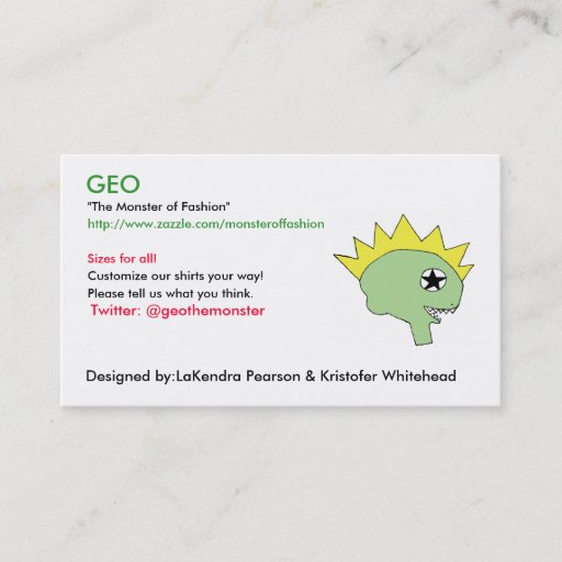 Customizable GEO cards Business Card Template