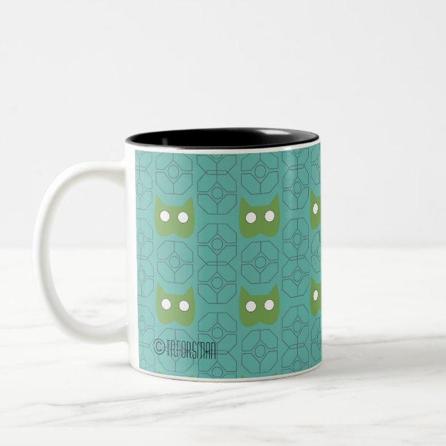 Geo cat mug - Geo Cat collection by TR Forsman (Left)