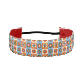 Geo-Celestial Repeat Pattern Athletic Headband