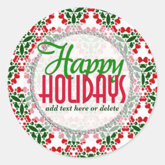 Geo Country Love Christmas Gift label Sticker