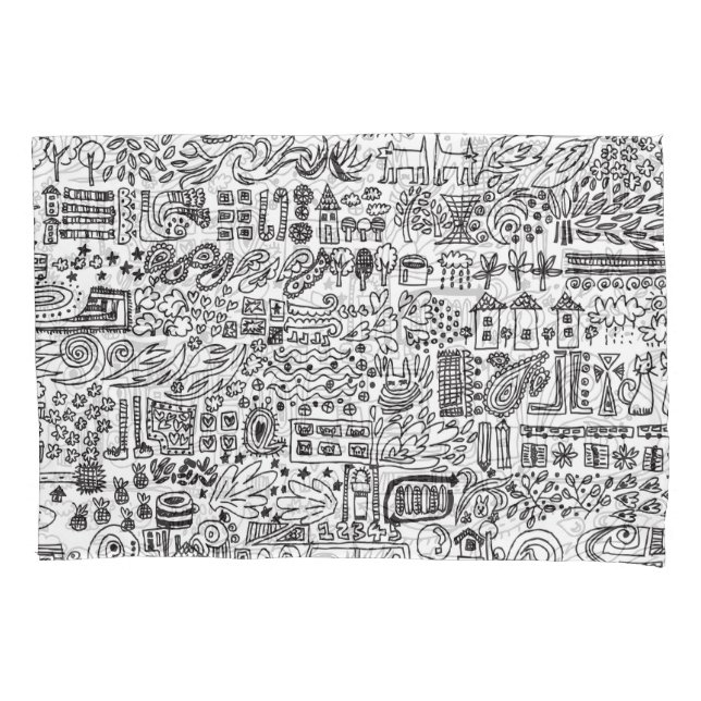Geo design abstract pattern. pillow case (Front)