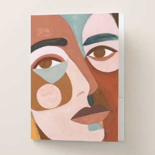 Geo Face Upclose Pocket Folder