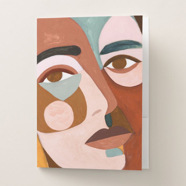 Geo Face Upclose Pocket Folder (Front)
