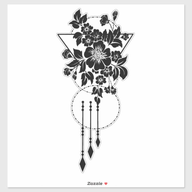 Geo Flower Sticker (Sheet)