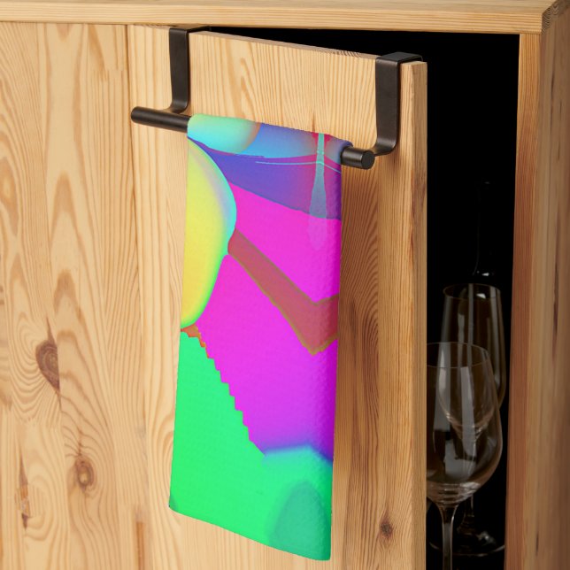 Geo Fruit Kitchen Towel (Thirds Fold)