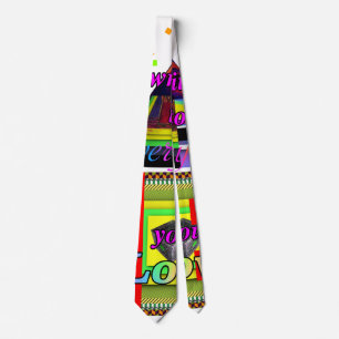 Geo Graphics Colors Neck Tie