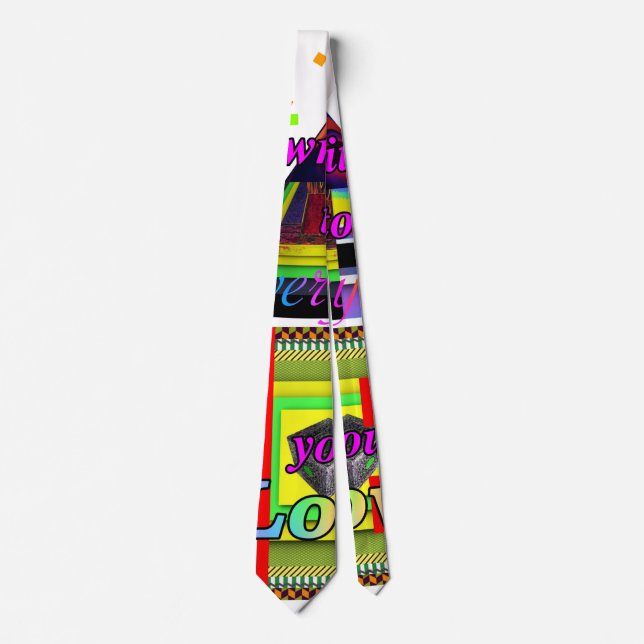  Geo Graphics Colors Neck Tie (Front)