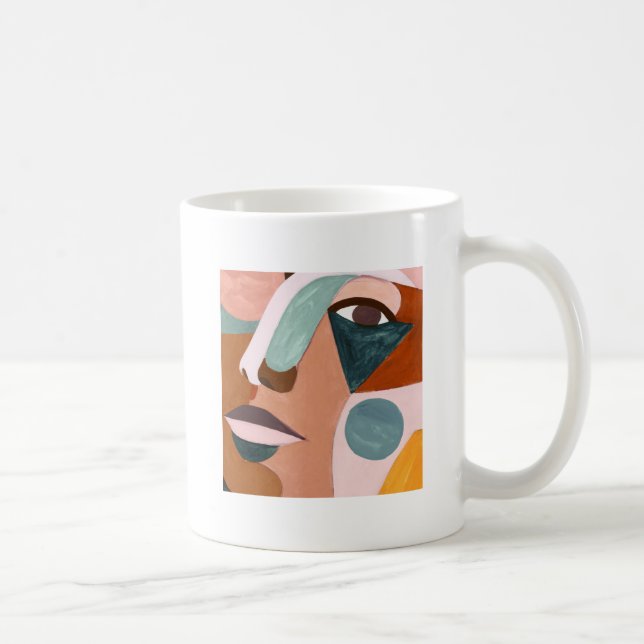 Geo Half Face Coffee Mug (Right)