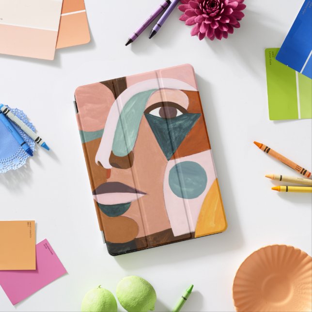 Geo Half Face iPad Pro Cover (Desk)