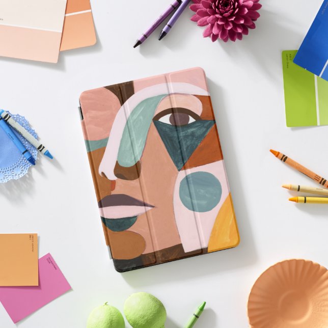 Geo Half Face iPad Pro Cover (Desk)