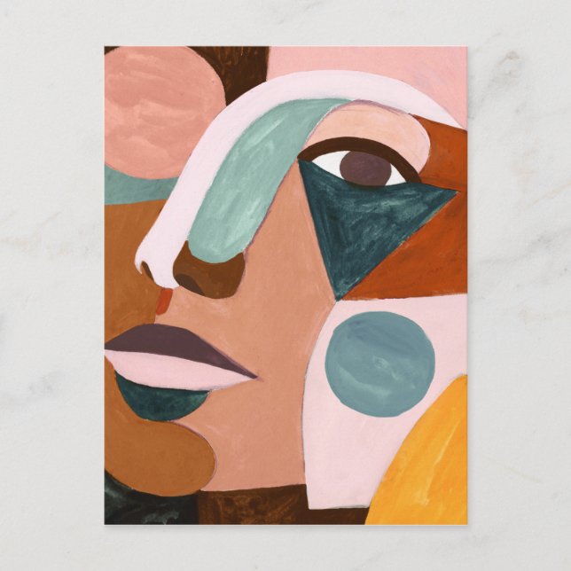 Geo Half Face Postcard (Front)