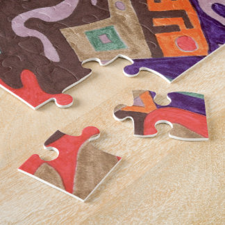 Geo-Organic Pool, Abstract Art Jigsaw Puzzle