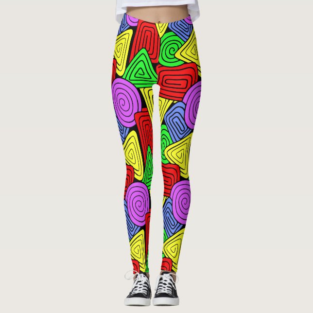 Geo Pattern Leggings (Front)
