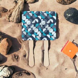 Geo Pie Circle Hand Fan