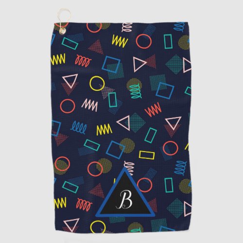 Geo Shapes Golf Towel