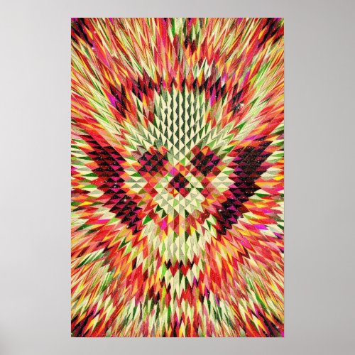 Geo Skull Poster