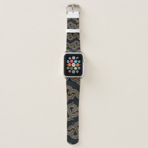 Geo Stripe Trendy Vintage Design Apple Watch Band