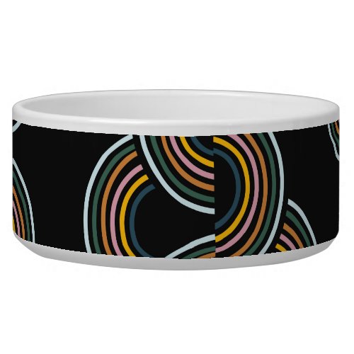 Geo Stripe Trendy Vintage Design Bowl