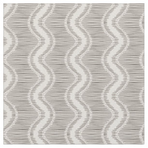 Geo stripes grey waves elegant  fabric