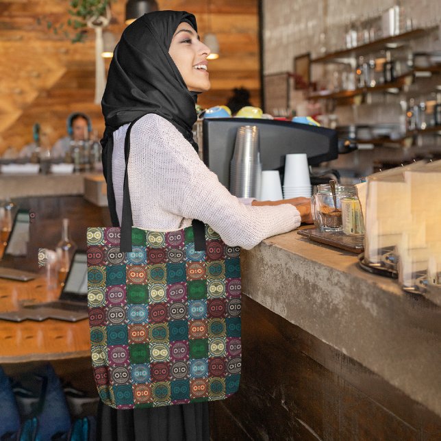 Geo tattoo Owls Tote Bag (Creator Uploaded)