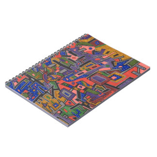 "Geo-Tech" Abstract Art Notebook