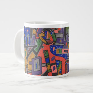 Geo-Tech, abstract Large Coffee Mug