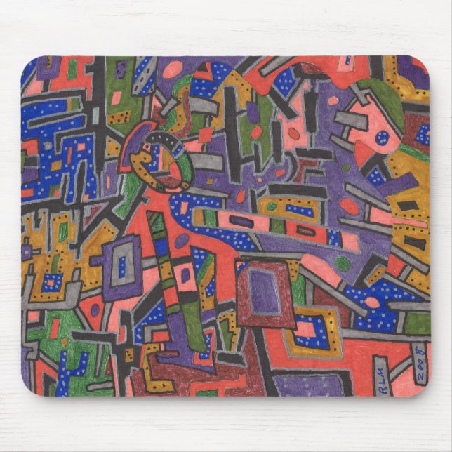 "Geo Tech" Abstract Mousepad (Front)